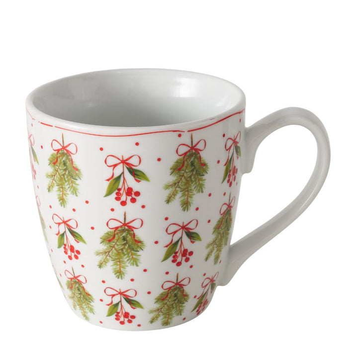Tasse Mistelzweige weiß