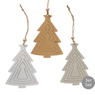Dekohänger Tannenbaum 3er-Set