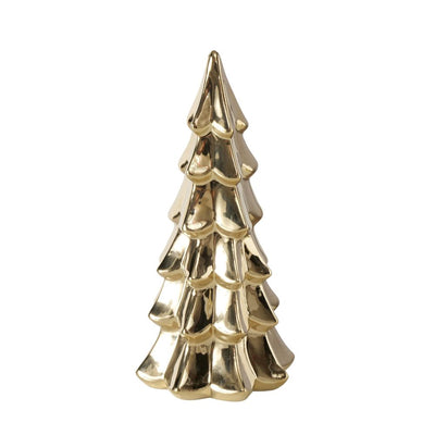 Dekoaufsteller Tannenbaum goldfarben