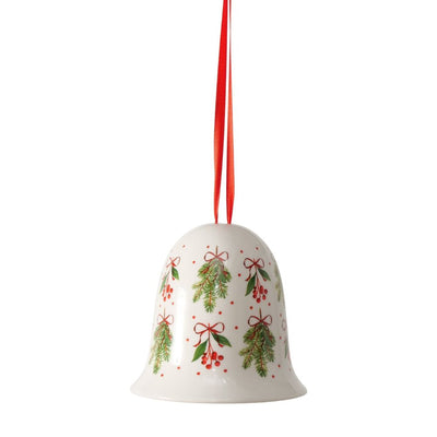 Dekohänger Weihnachtsglocke weiß