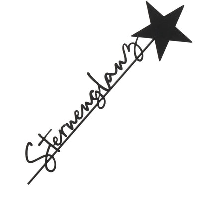 Topfstecker Sternenglanz schwarz