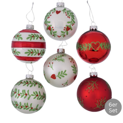 Weihnachtskugel Thea 6er-Set