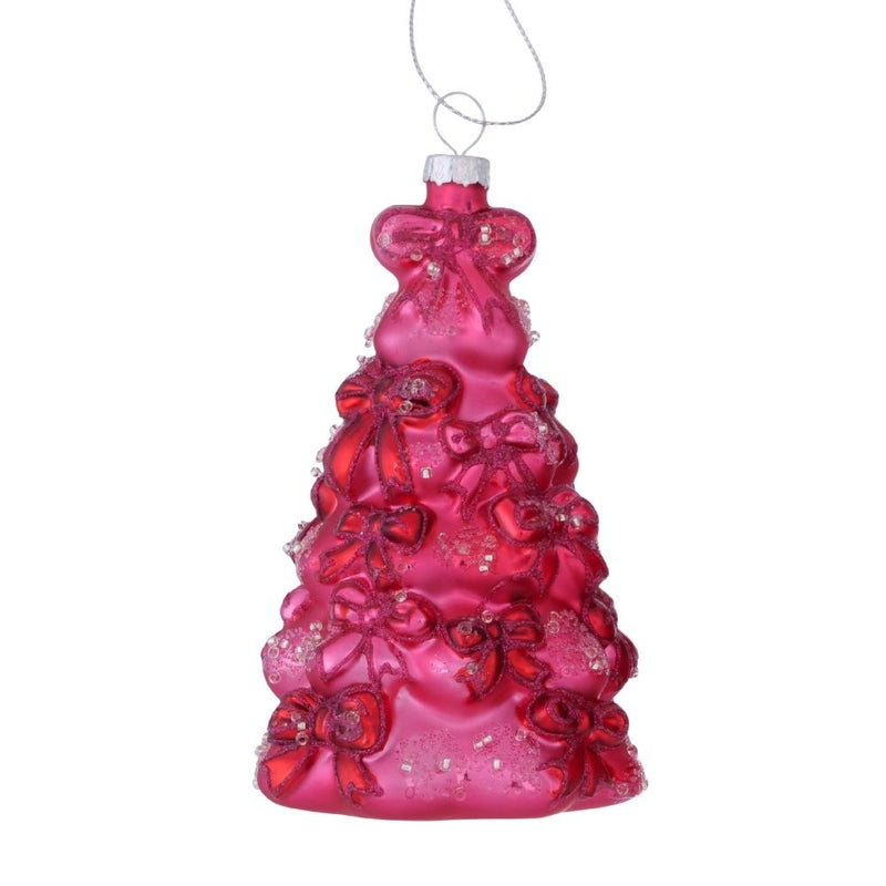 Dekohänger Weihnachtsbaum pink