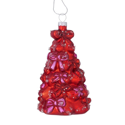Dekohänger Weihnachtsbaum rot