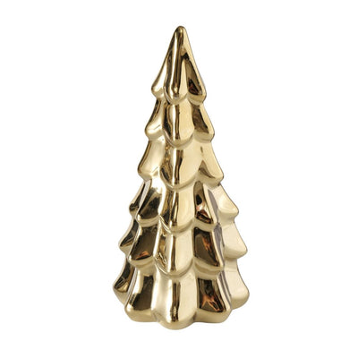 Dekoaufsteller Tannenbaum goldfarben