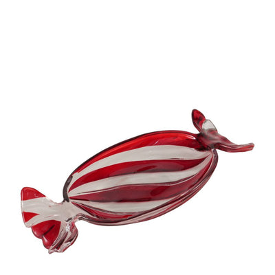 Schale Bonbon rot-weiß gestreift