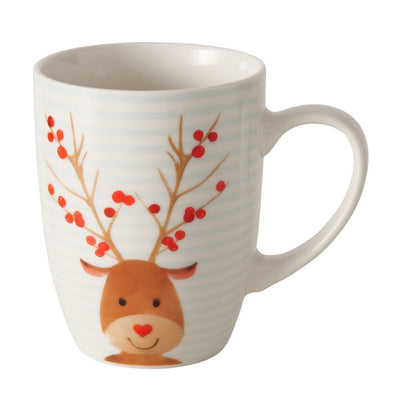 Tasse Rudolf hellblau gestreift