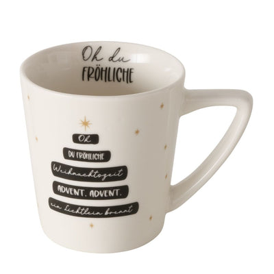 Tasse Oh du Fröhliche weiß