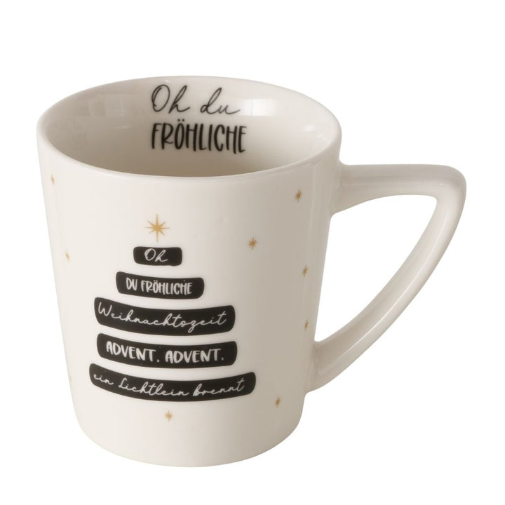 Tasse Oh du Fröhliche weiß