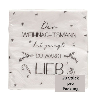 Papierservietten Der Weihnachtsmann hat gesagt…