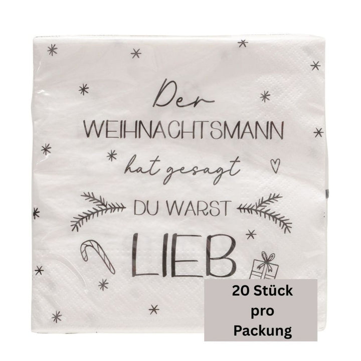 Papierservietten Der Weihnachtsmann hat gesagt…