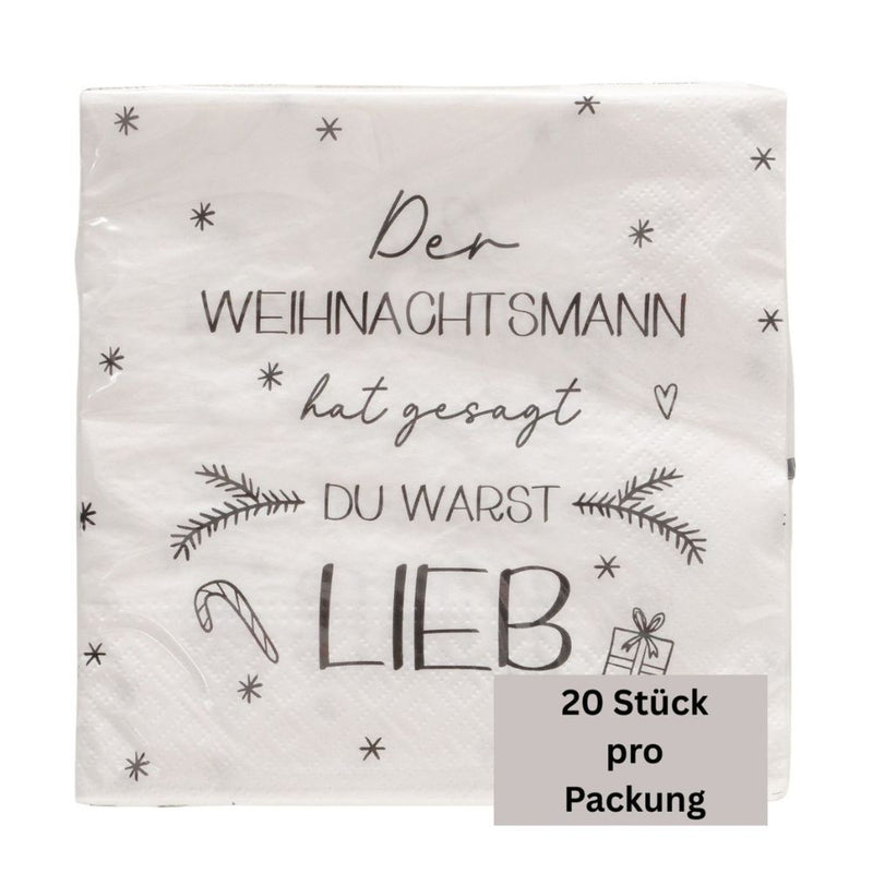 Papierservietten Der Weihnachtsmann hat gesagt…