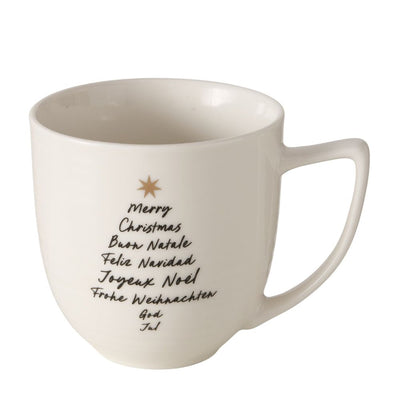Jumbobecher Merry Christmas weiß