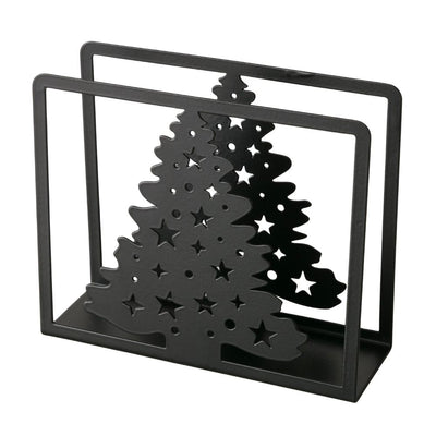 Serviettenhalter Weihnachtsbaum schwarz