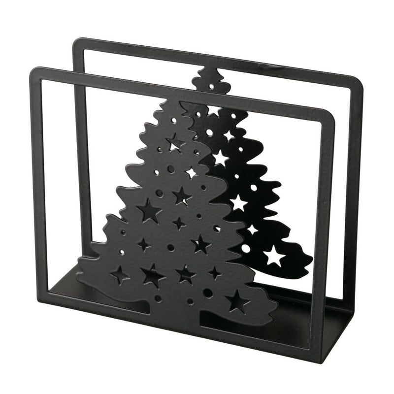Serviettenhalter Weihnachtsbaum schwarz
