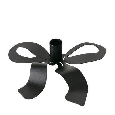 Kerzenleuchter Schleife schwarz