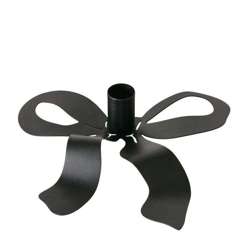 Kerzenleuchter Schleife schwarz