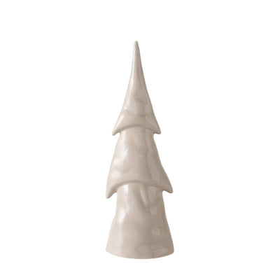 Dekoaufsteller Tannenbaum beige