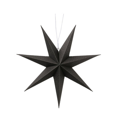 Dekohänger Stern schwarz 20 cm