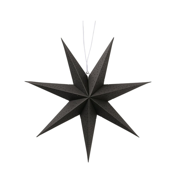 Dekohänger Stern schwarz 20 cm