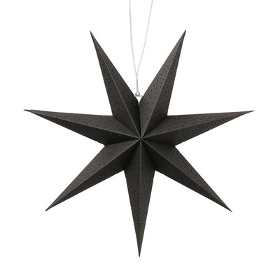 Dekohänger Stern schwarz 40 cm
