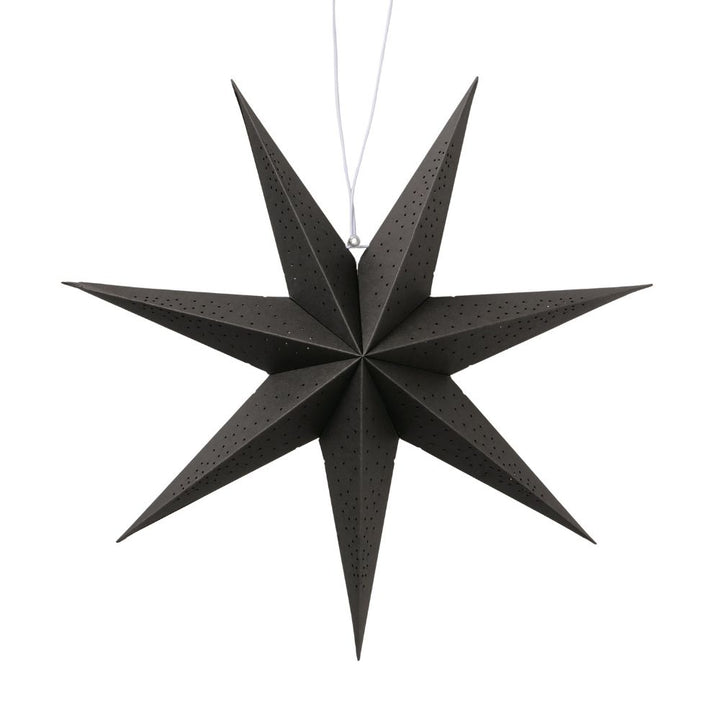 Dekohänger Stern schwarz 40 cm