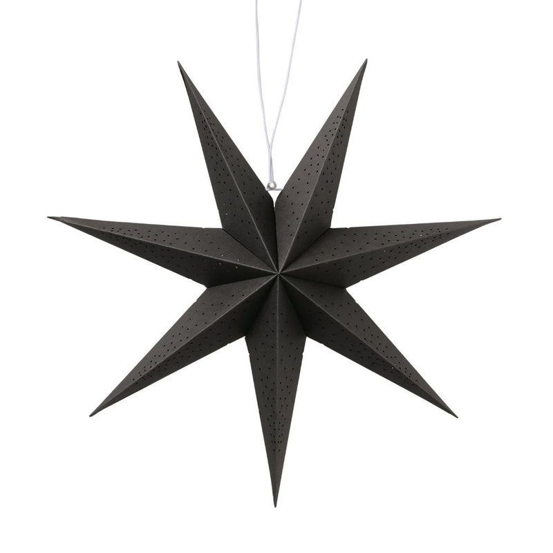 Dekohänger Stern schwarz 40 cm