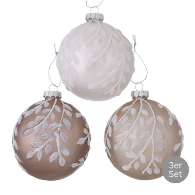 Weihnachtskugel Ida 3er-Set