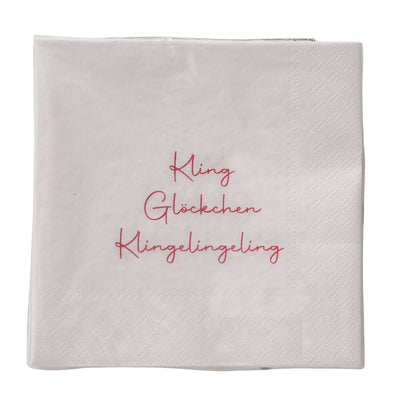Papierservietten Kling Glöckchen