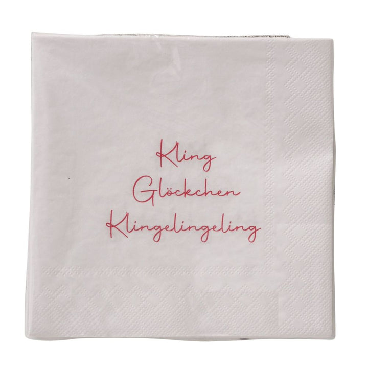 Papierservietten Kling Glöckchen