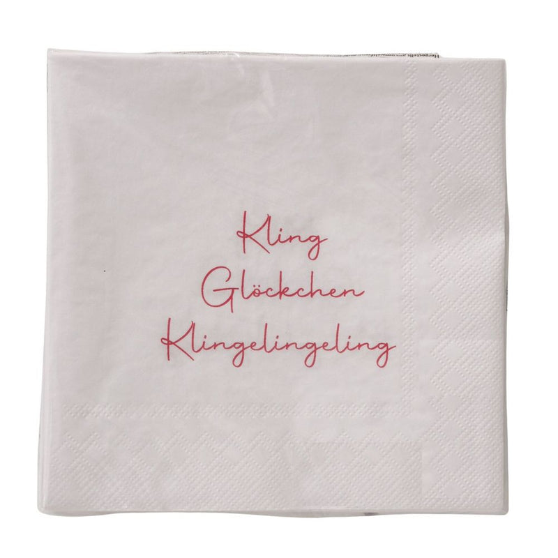 Papierservietten Kling Glöckchen