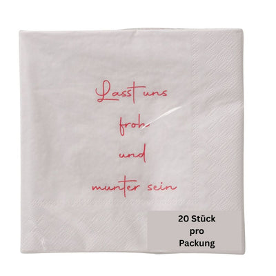 Papierservietten Lasst uns froh und munter sein
