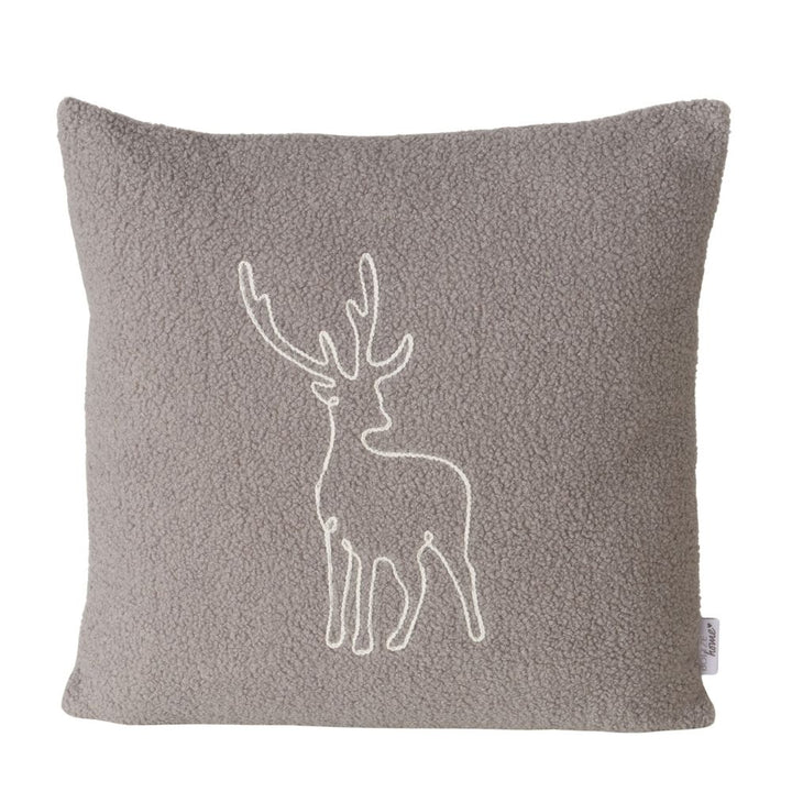 Kissen Hirsch Erik grau 45 x 45 cm