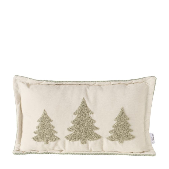 Kissen Tannenbaum cremeweiß 30 x 50 cm