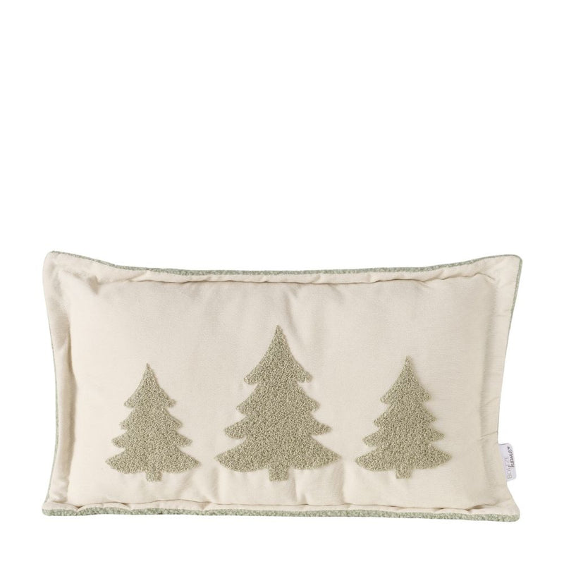 Kissen Tannenbaum cremeweiß 30 x 50 cm