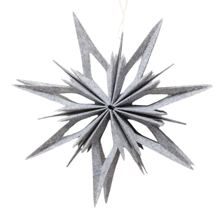 Dekohänger Stern Kjell grau 30 cm