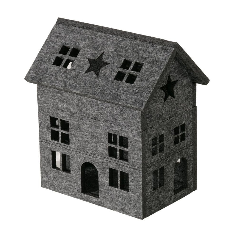 Nordic LED Lichthaus dunkelgrau