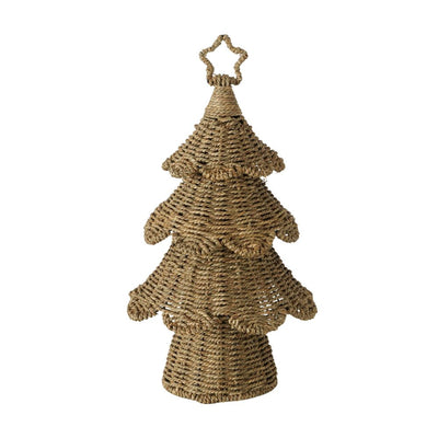Dekoaufsteller Weihnachtsbaum naturfarben