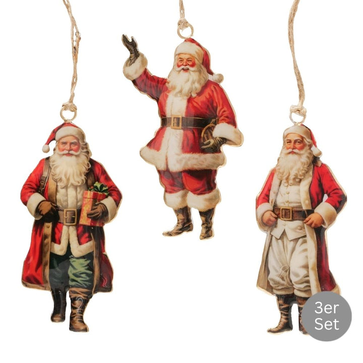 Dekohänger Weihnachtsmann Trio 3er-Set
