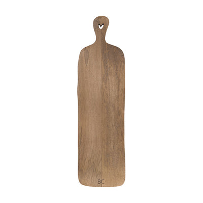 Bastion Collections Holztablett Naturfarben Lang