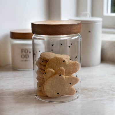 Bastion Collections Vorratsdose All Hearts mit Holzdeckel groß