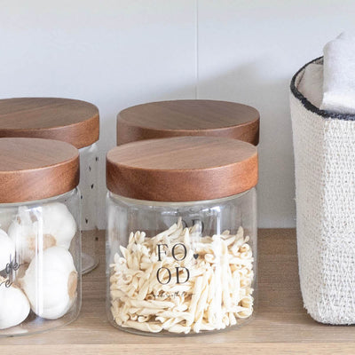 Bastion Collections Vorratsdose FOOD made with Love mit Holzdeckel klein