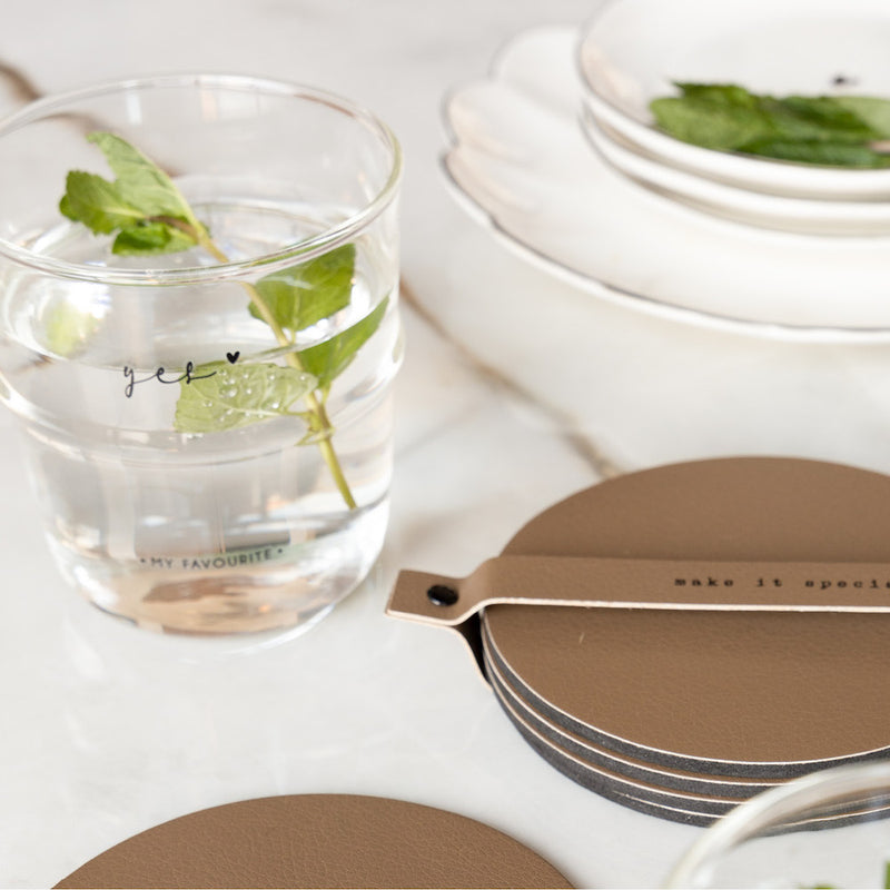Bastion Collections Wasser-Glas Yes my favourite Schwarz