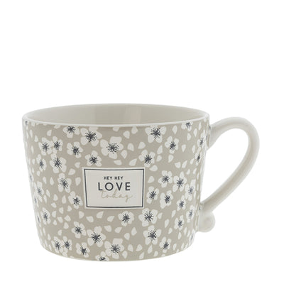 Bastion Collections Tasse Hey hey love today Schwarz
