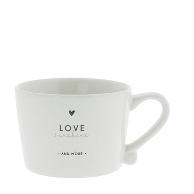 Bastion Collections Tasse Love sunshine and more Schwarz Klein