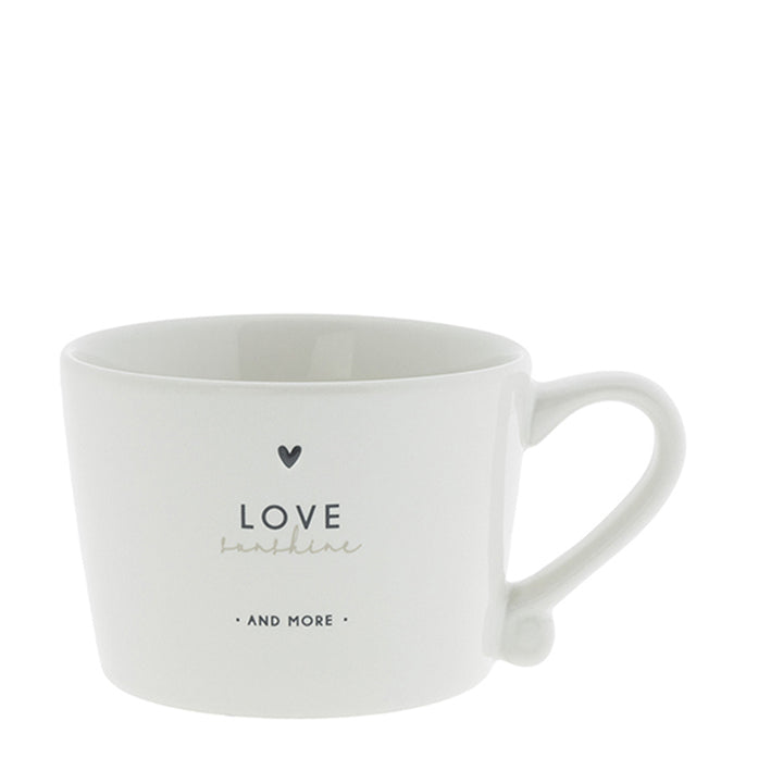 Bastion Collections Tasse Love sunshine and more Schwarz Klein