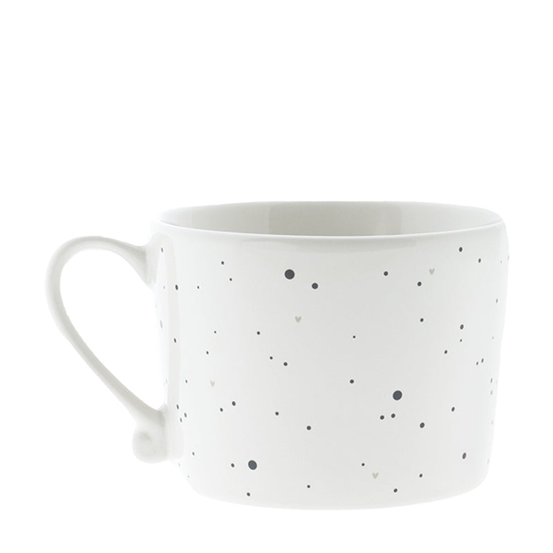 Bastion Collections Tasse Love and little dots Schwarz