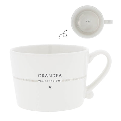 Bastion Collections Tasse Grandpa you‘re the best Schwarz