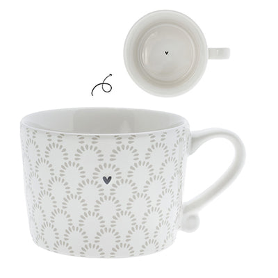 Bastion Collections Tasse Little bows Grau Klein