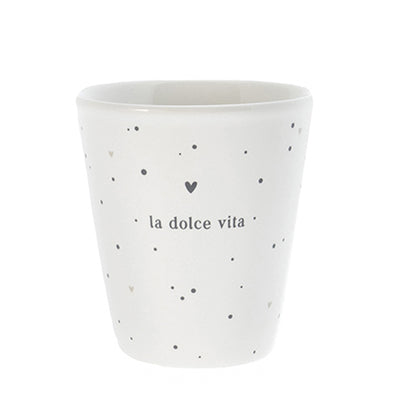 Bastion Collections Espresso Becher La Dolce Vita Schwarz